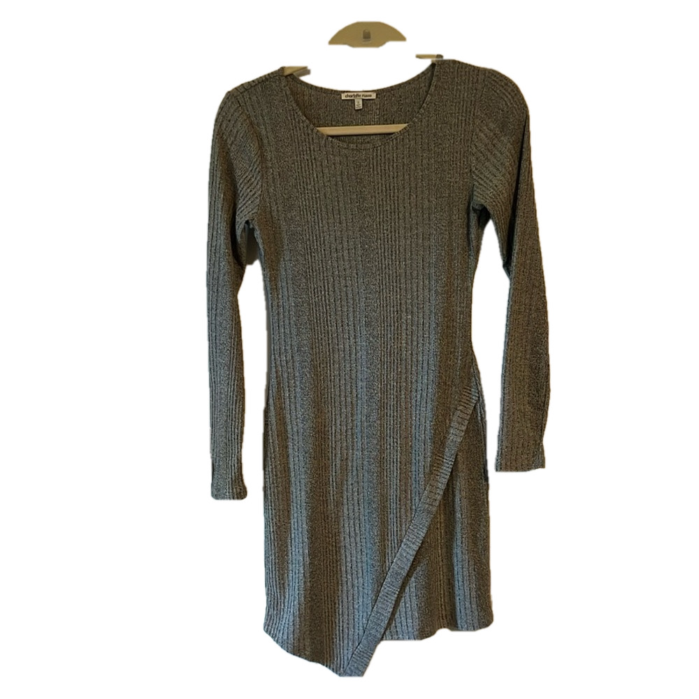 Charlotte Russe Women’s Grey pull on Small Dress.